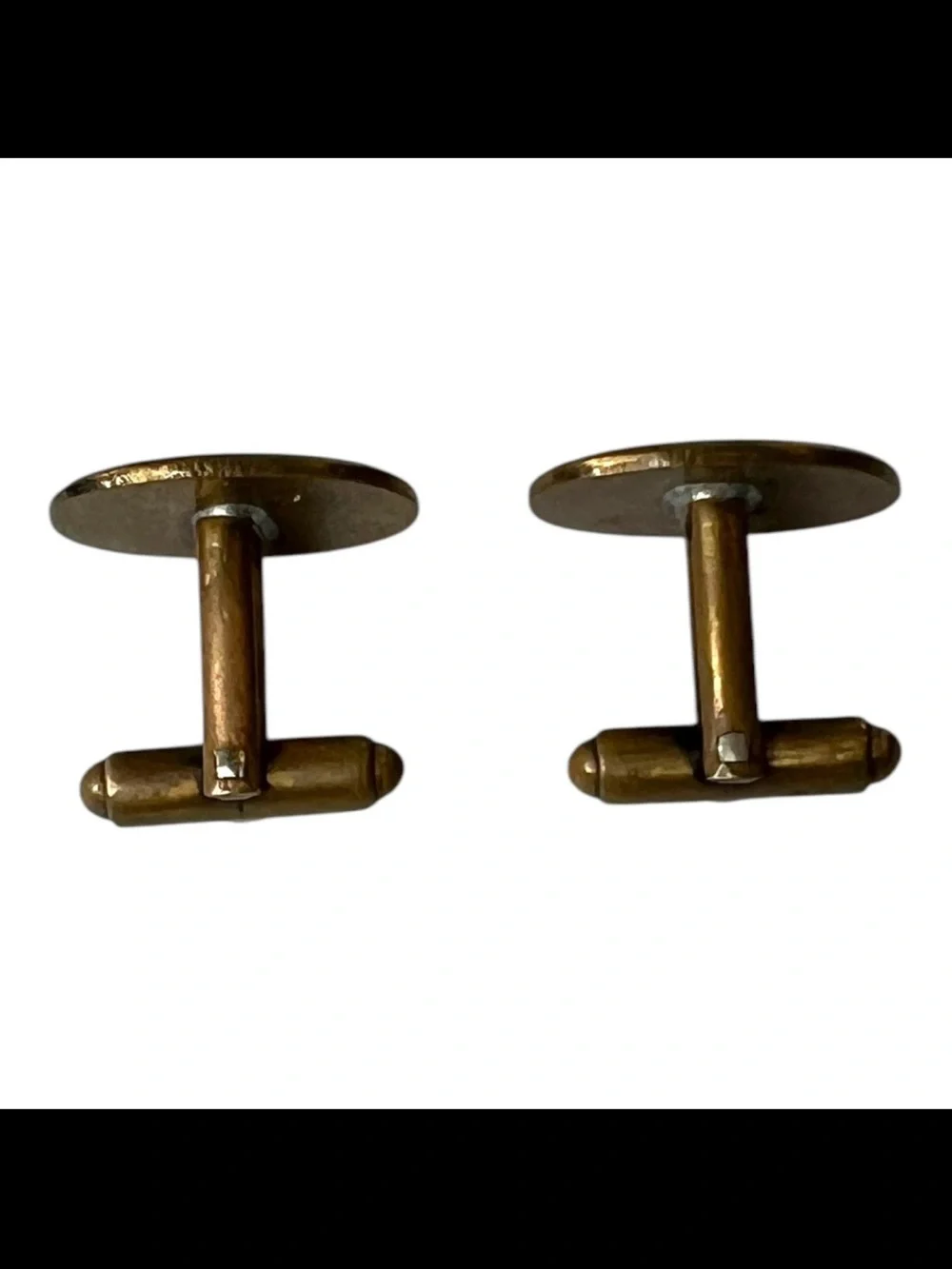 Shields 50s Vintage Fifth Avenue Gold Tone Cuff Links